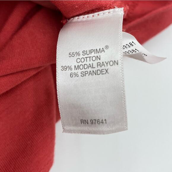 J. Jill Luxe Supima Turtleneck Tunic Quiet Luxury Classic Staple Coral Red S - Picture 6 of 7